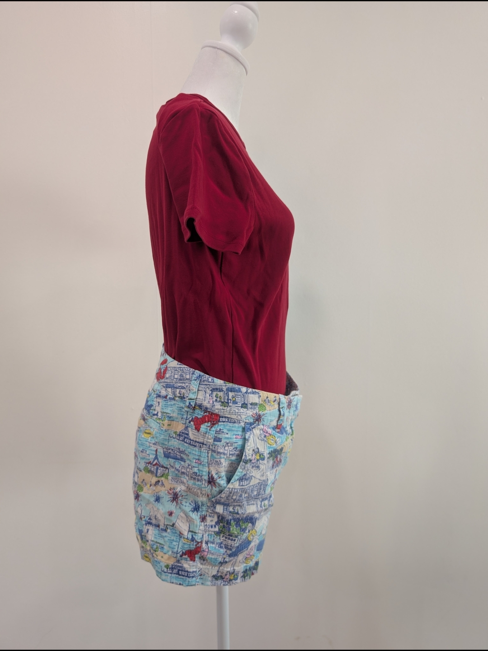 Vineyard Vines Light Blue Nautical Print Seersucker Shorts - Picture 5 of 10